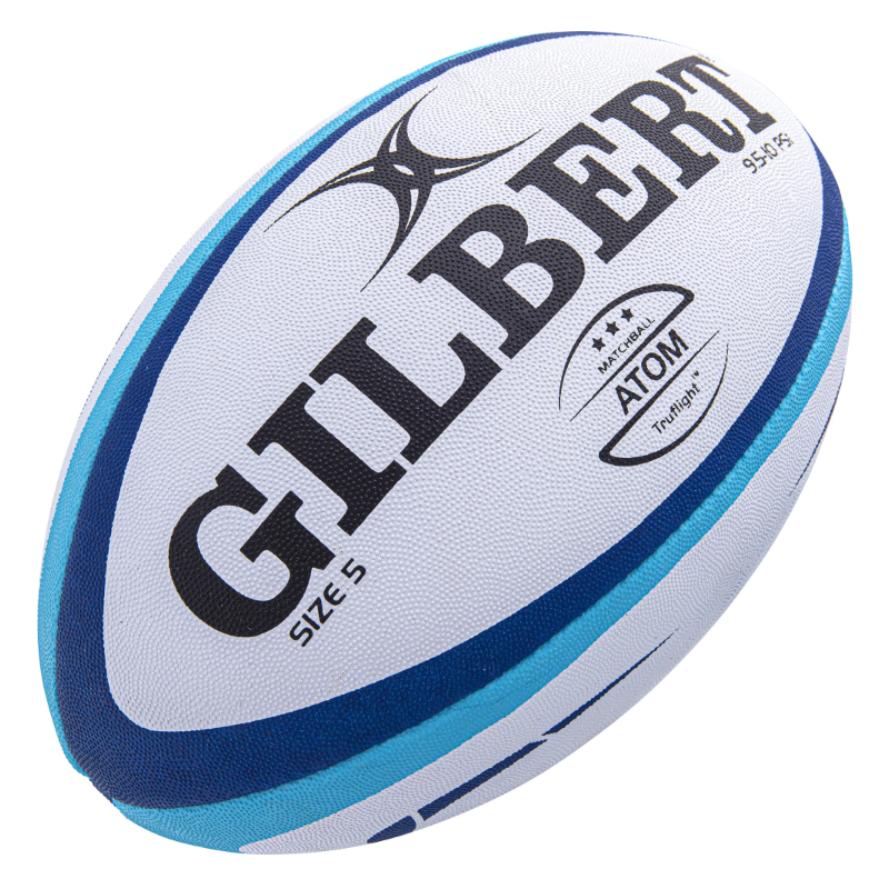 Gilbert Match Atom Balón Rugby Talla 5, Azul