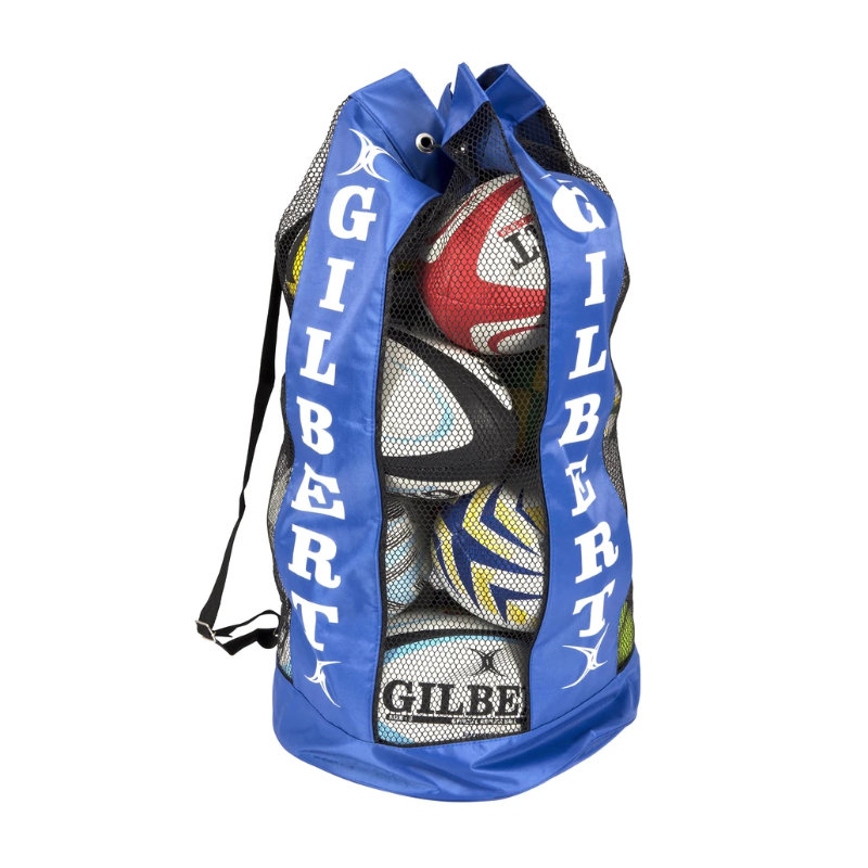 Gilbert Breathable Ball Bag Bolsa Portabalones Rugby Azul
