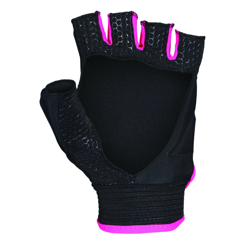 Grays Touch Guantes Hockey Gloves Negro y Fucsia Interior