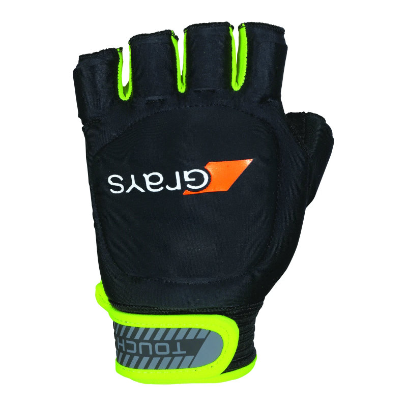 Grays Touch Guantes Hockey Gloves Negro Verde